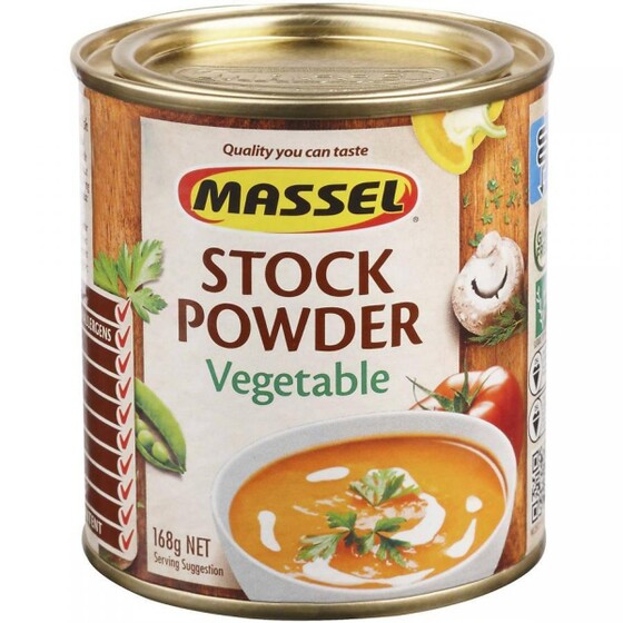Massel Vegetable Stock Powder 168g. Product of Australia.