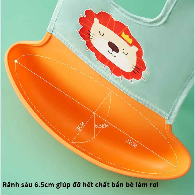 Yếm ăn dặm Silicon cho bé - MomMama