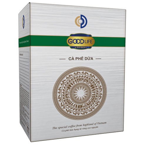 Hộp cà phê hòa tan GOODLIFE vị dừa 240gr (12 gói x 20g)