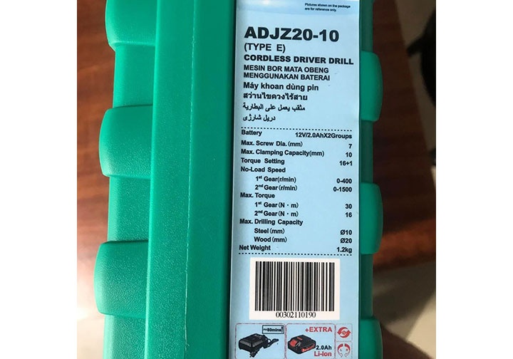 [HCM]MÁY KHOAN DÙNG PIN 12V - ADJZ20-10E