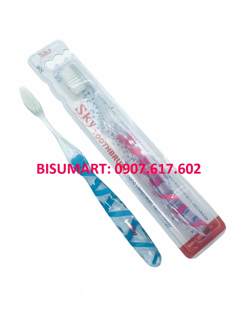Bàn chải đánh răng lông tơ mềm SKY