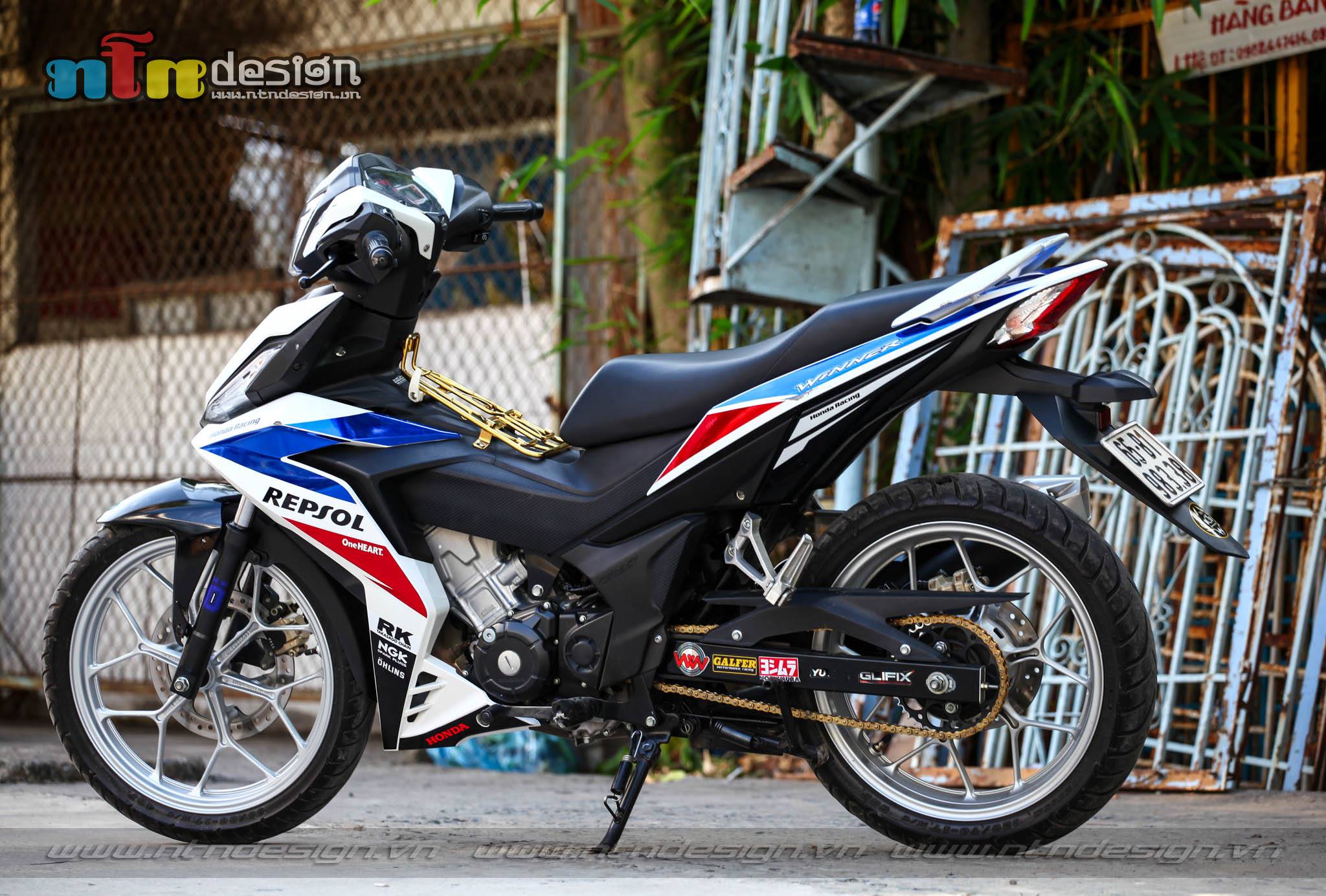 [DECAL] Tem Rời Dán Xe Winner V1 Mẫu Repsol Xanh Đỏ Trắng Cực Đẹp, Hàng 3 Lớp Chất Lượng Cao [CÓ QUÀ TẶNG]