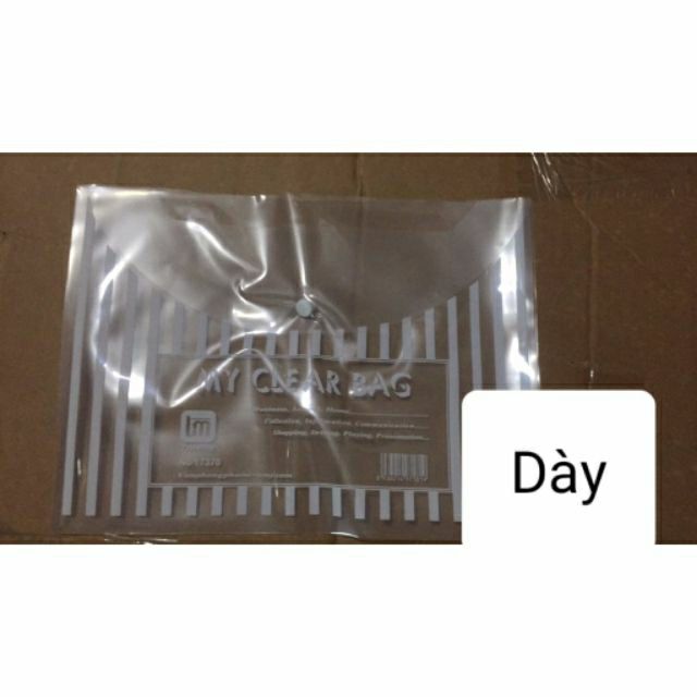 20 túi clear mỏng khổ A4