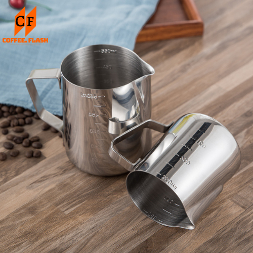Ca (Cốc) đánh sữa inox 550ml/350ml có chia vạch