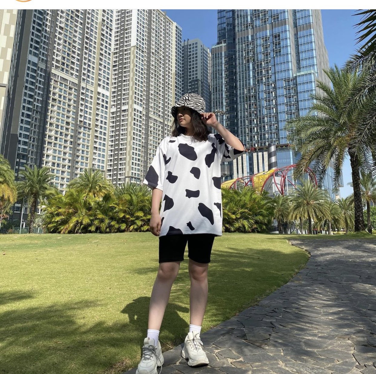 QUẦN LEGGING + TSHIRT BÒ SỮA