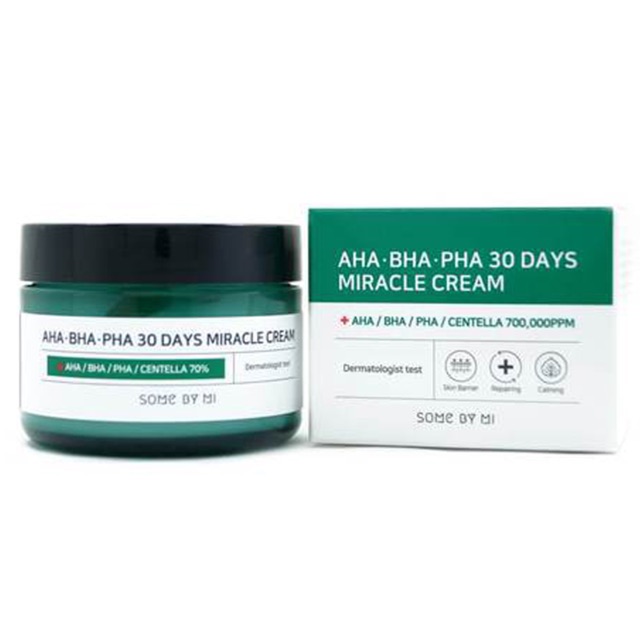 Kem Dưỡng Da Làm Giảm Mụn Some By Mi AHA BHA PHA 30 Days Miracle Cream 20g và 60g