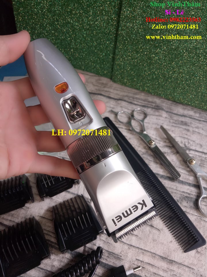 tông đơ cắt tóc Kemei KM27c[ TĂNG BỘ KÉO + LƯỢC CAO CẤP + DỤNG CỤ LẤY RÁY TAI]