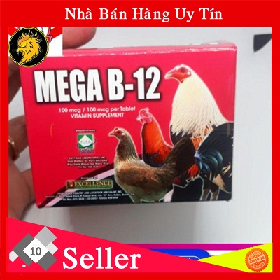 Mega B12 Vĩ 10 Viên Dinh Dưỡng Cho Gà Đá