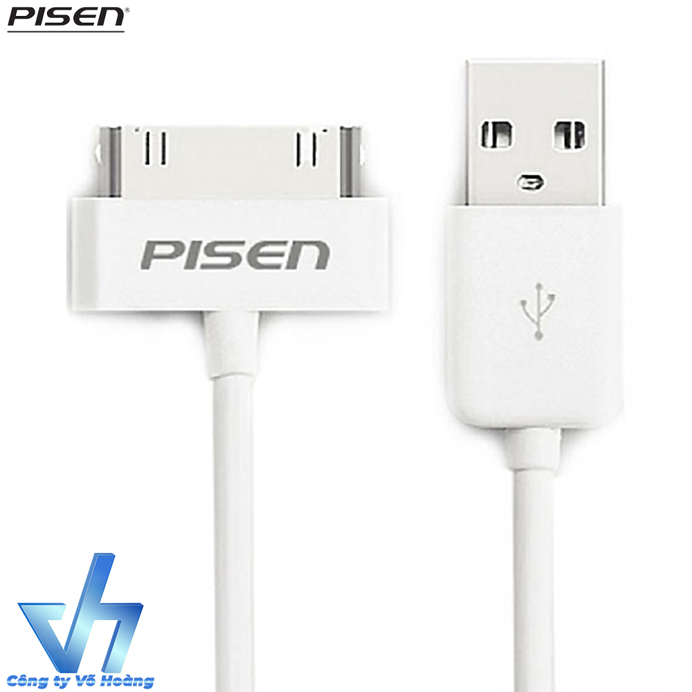 Cáp sạc Pisen dành cho iPhone 4 (Trắng)
