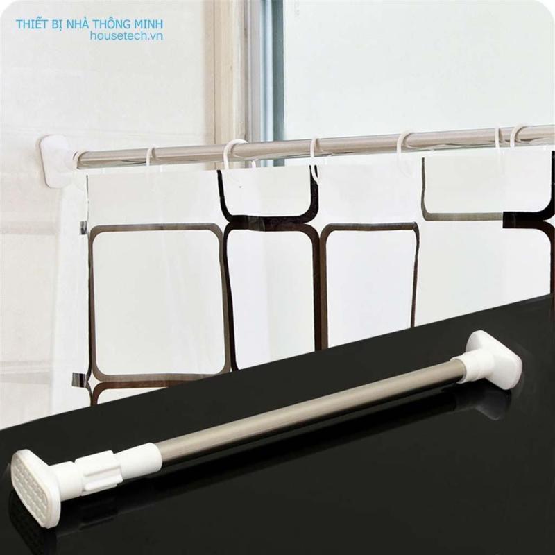 Thanh treo rèm cửa inox không cần khoan tường