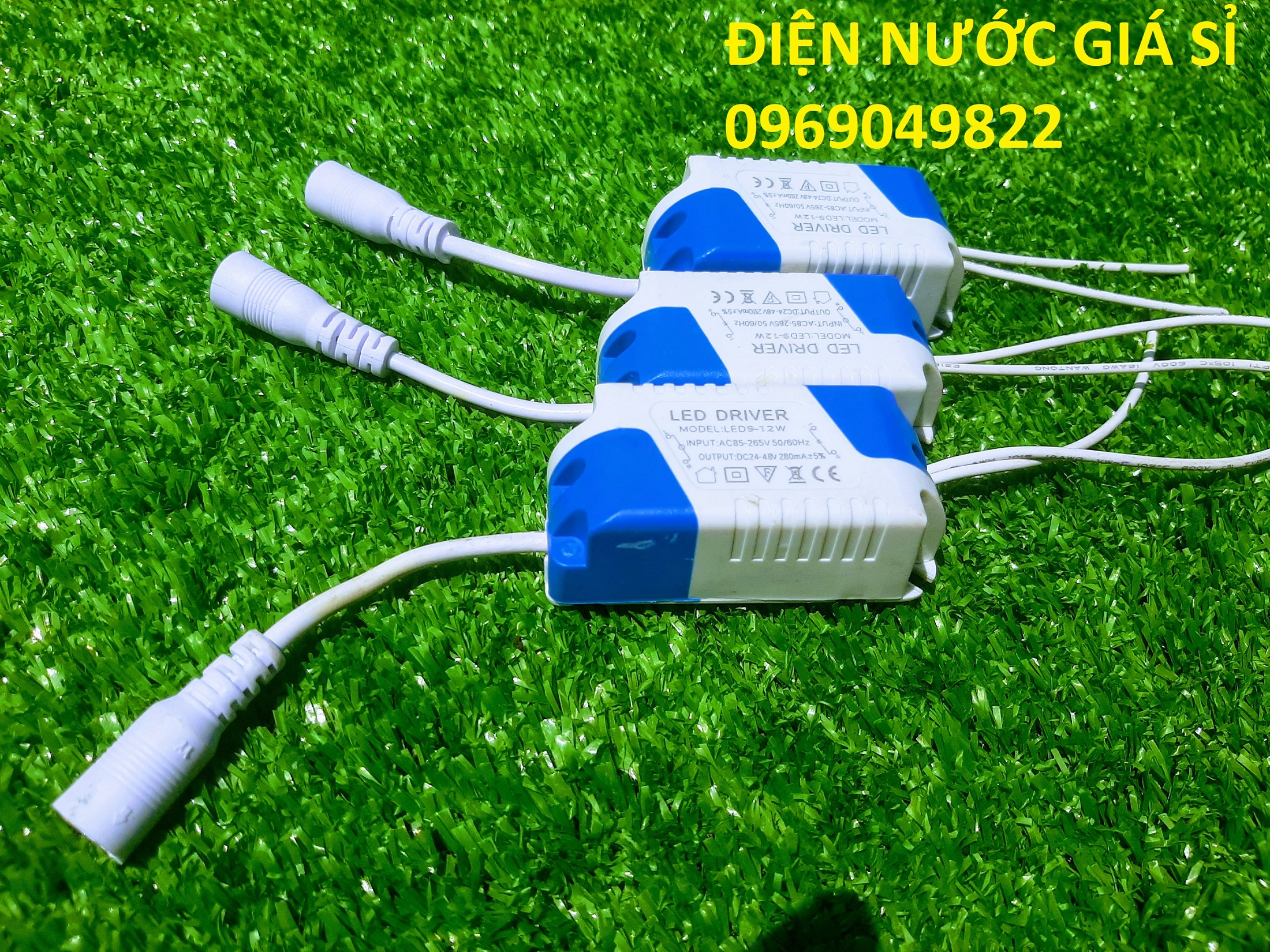 Tăng phô driver đèn led âm trần ốp trần 9w 12w 15w jack tròn 1 chế độ sáng