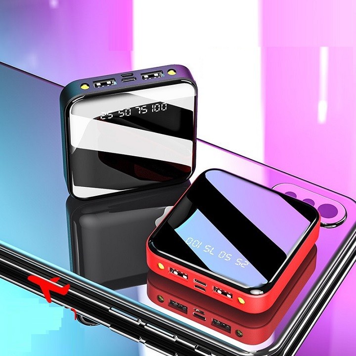 Sạc Dự Phòng Power Bank Mặt Kính Cao Cấp