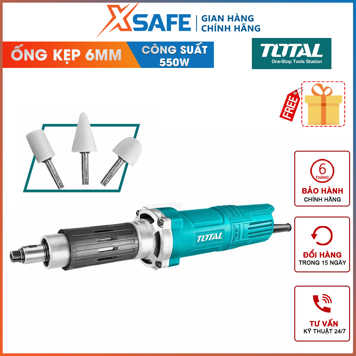 Grinding Machine Mould total TG55061 550W, size reinforced grinding 6mm, use polishing surface, burrs abrasive wood, steel, metal-genuine-xsafe