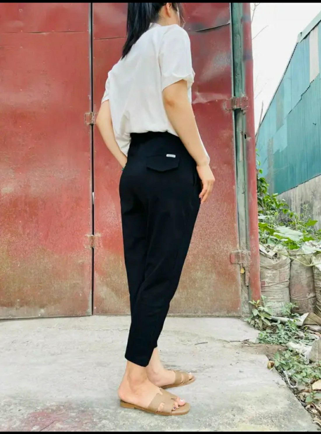 ( Hàng Cao Cấp) Quần baggy chất umi cạp chun tôn dáng M40
