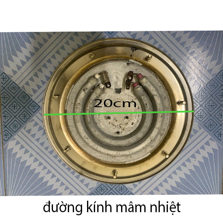 Mâm nhiệt nấu nước-nồi phở 220vac - 18cm ,20cm inox chống gỉ