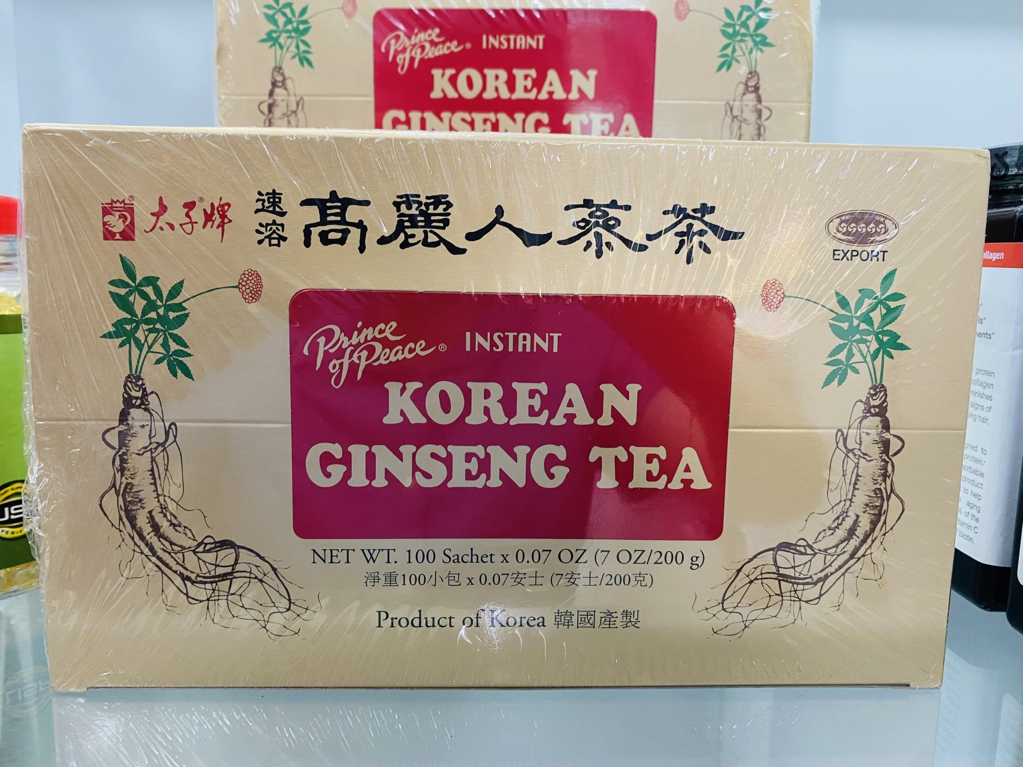 Trà Sâm Hàn Quốc Korean Ginseng Tea 100 gói, 200g