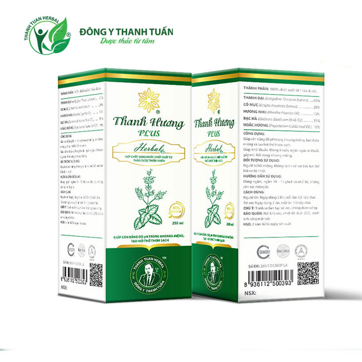 Nước súc miệng thơm miệng Thanh Hương Plus