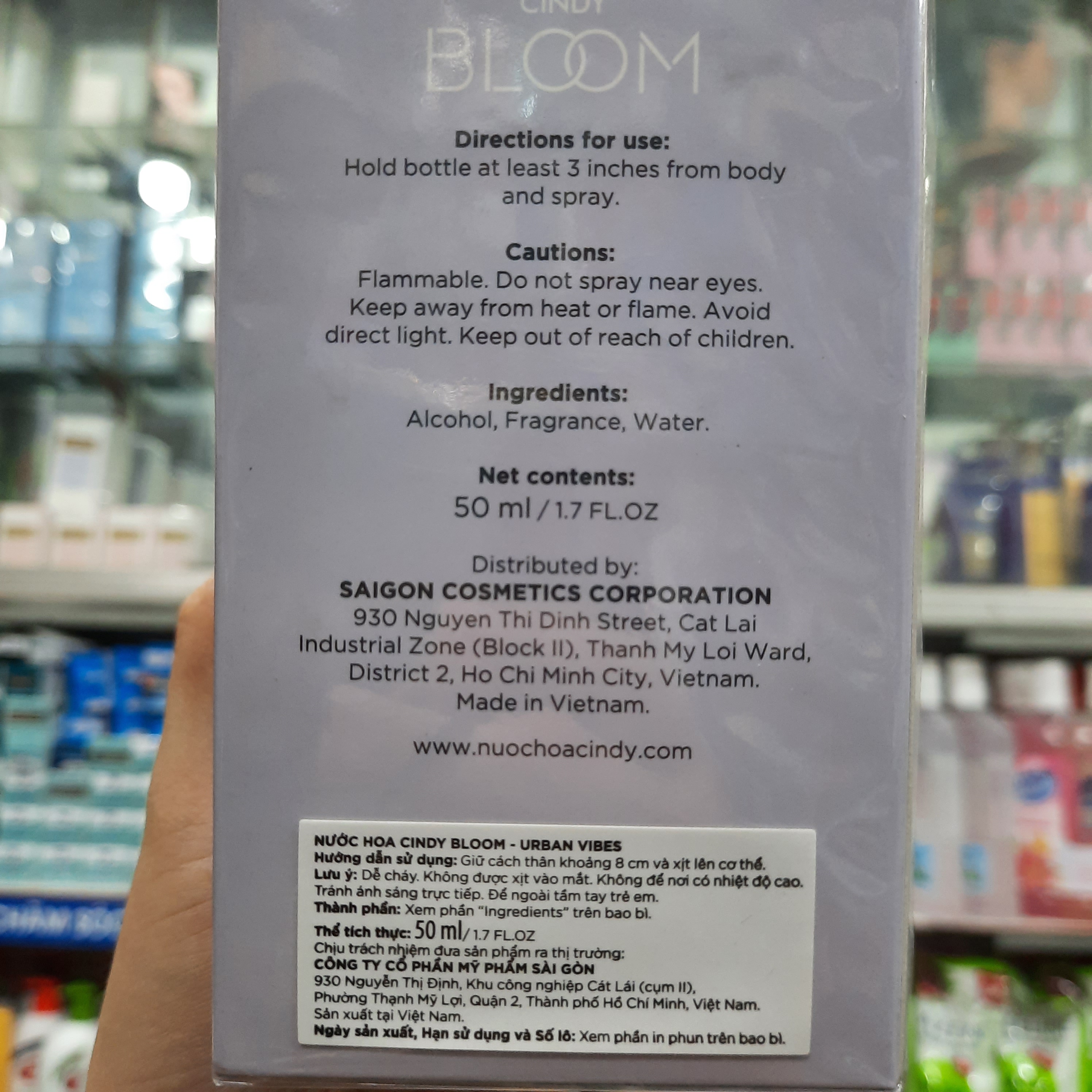 Nước hoa Cindy Bloom Urban Vibes 50ml