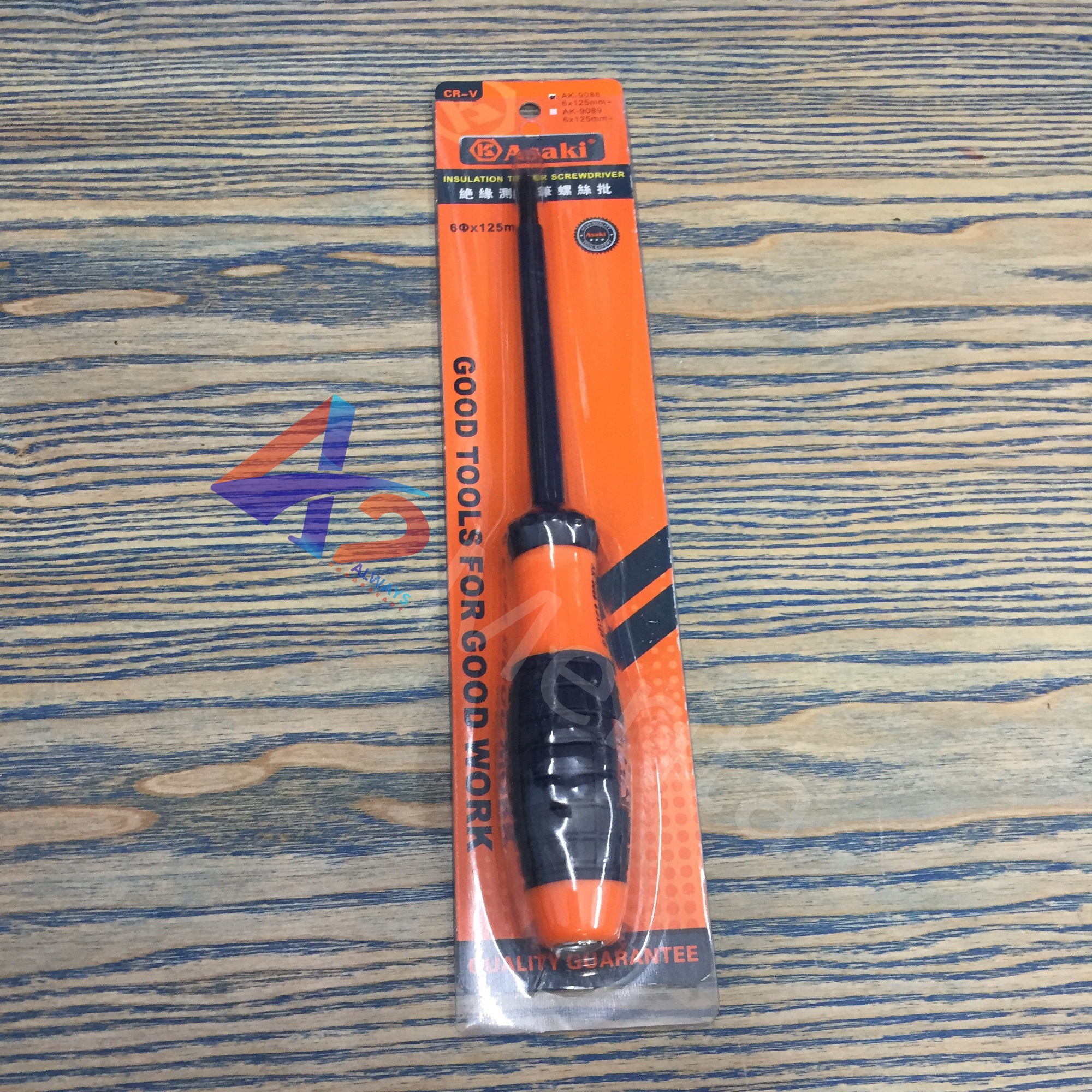 Tua vít cách điện & thử điện 6x125mm bake asaki ak-9088