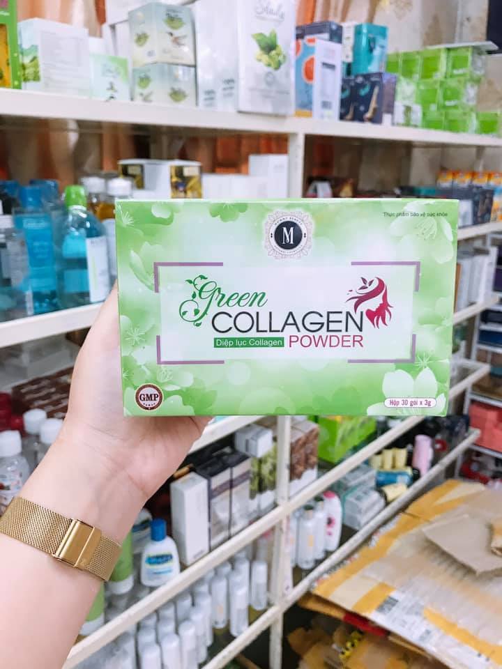 Bột diệp lục collagen (hộp 30 gói)