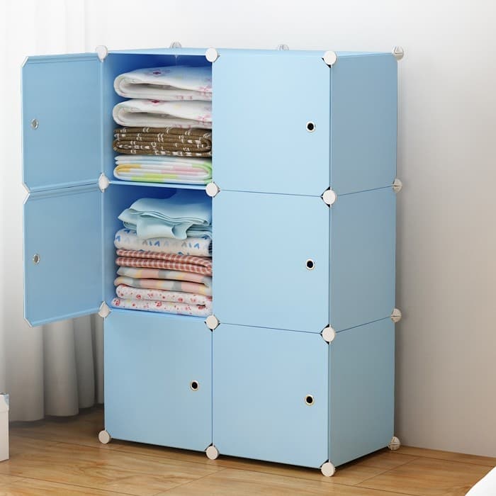 Tủ nhựa ghép - tủ quần áo - tủ nhựa - 6 ô đa dạng kích thước , mẫu mã (1)