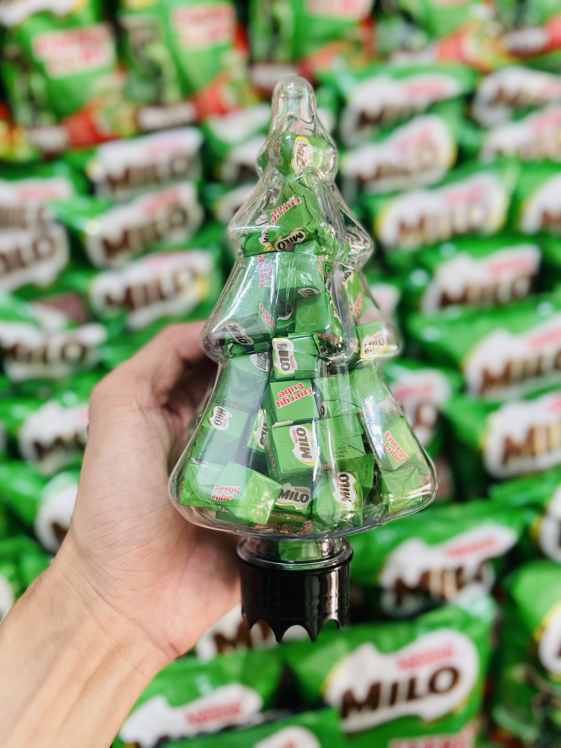 Chai gấu 100 viên milo cube thái lan ngon date xa