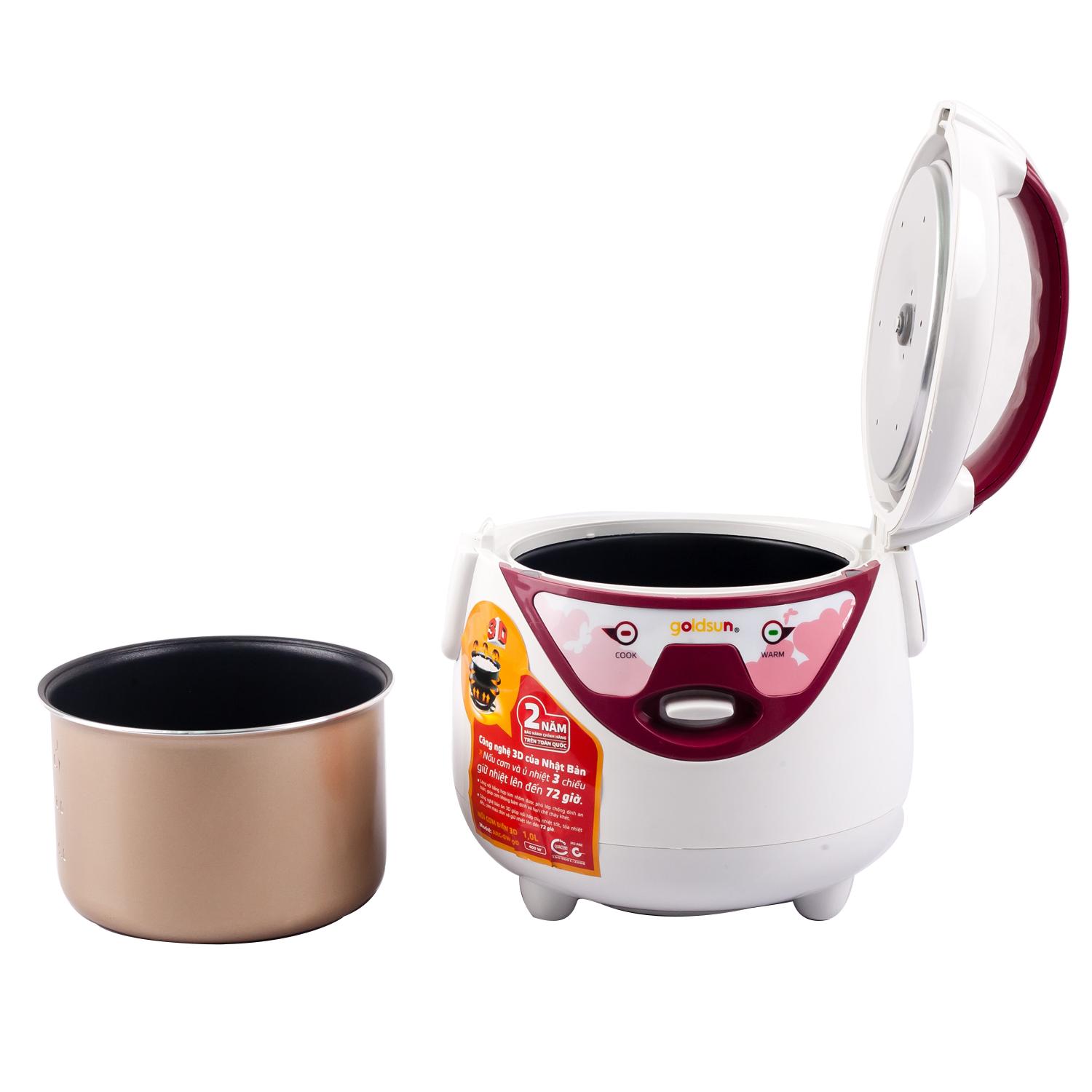 Nồi cơm điện 3D Goldsun 1,0lit ARC-GW100( 3101)-QUANG VINH