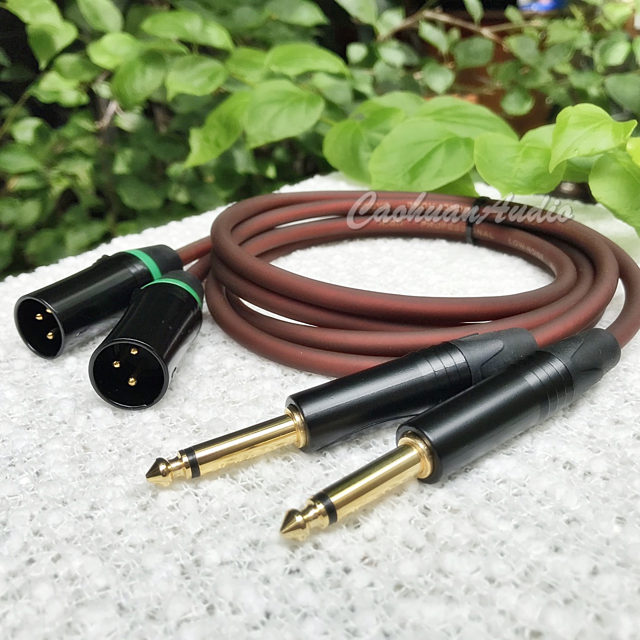 Cặp Dây Jack Canon Đực ra 6.5mm dài 1m