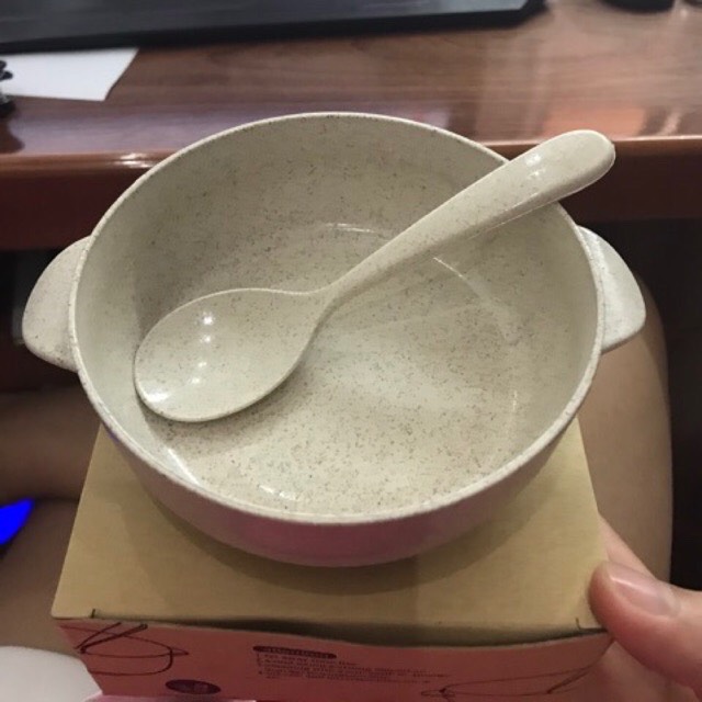 Bát ăn dặm lúa mạch tặng kèm thìa