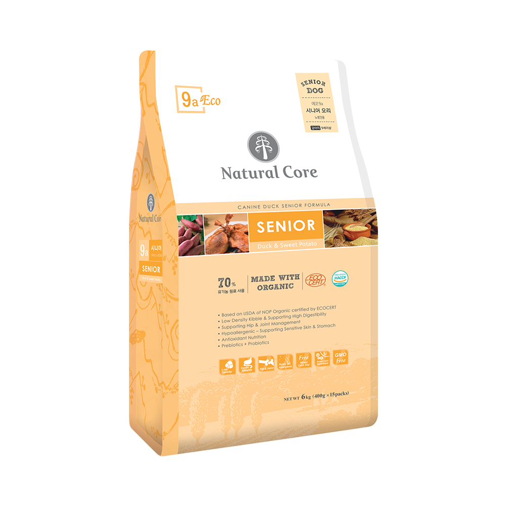 [Hoàn Tiền 10%] 1kg THỨC ĂN HỮU CƠ NATURAL CORE CHO CHÓ GIÀ THỊT VỊT