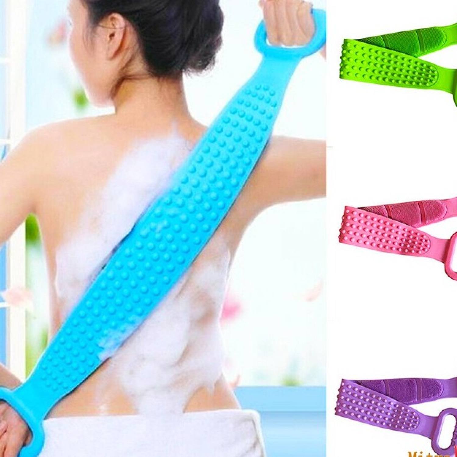 Dây Tắm Chà Lưng Silicon 2 Mặt [ MÃ E502 ]