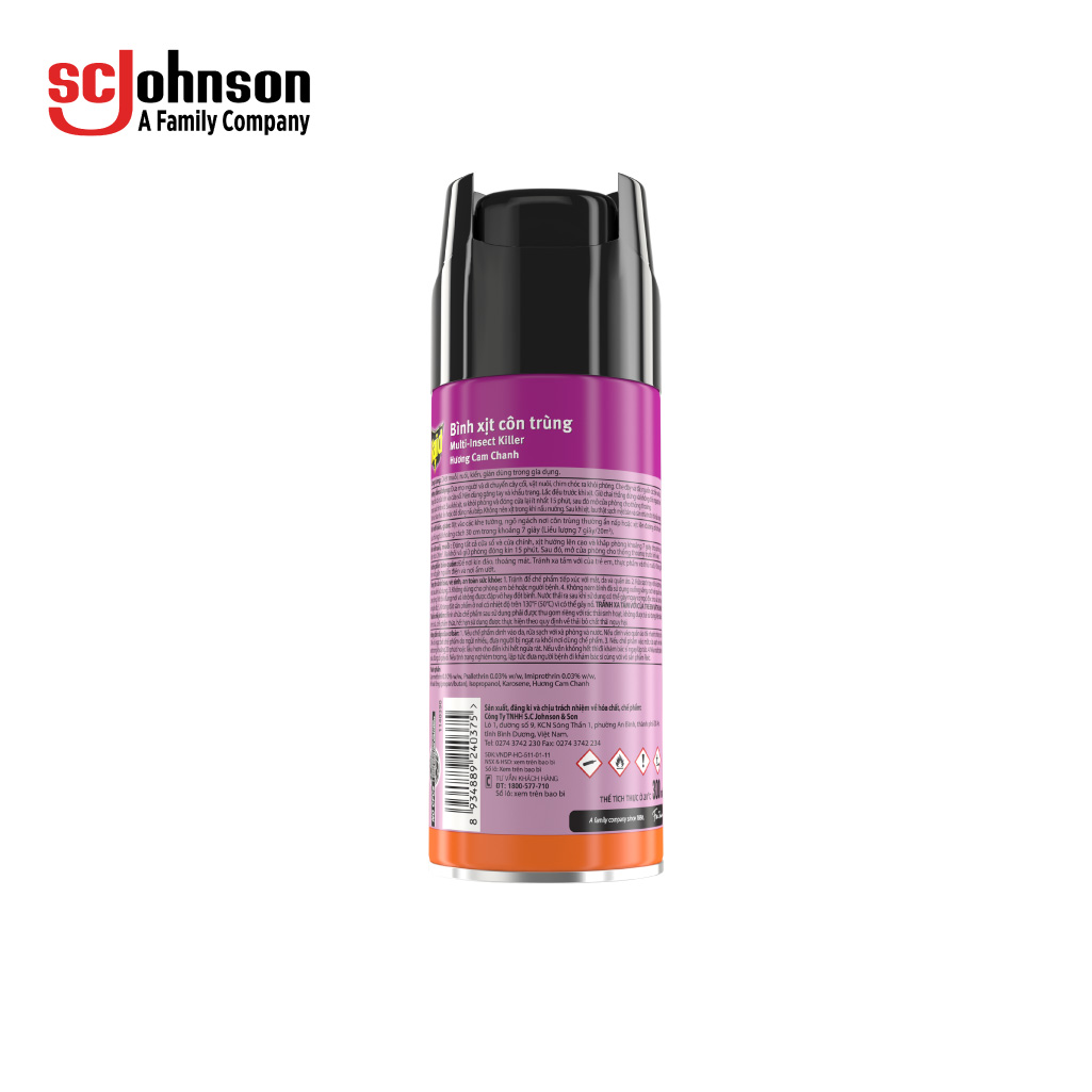 RAID Bình Xịt Côn Trùng 300ml - DN