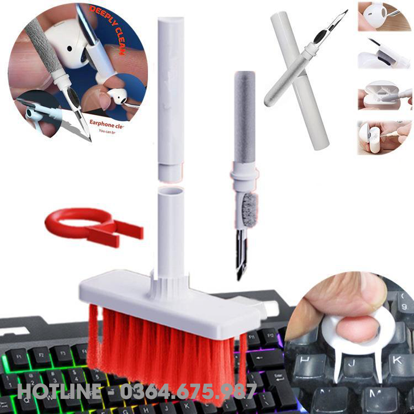 Bộ dụng cụ vệ sinh bàn phím máy tính,tai nghe cao cấp