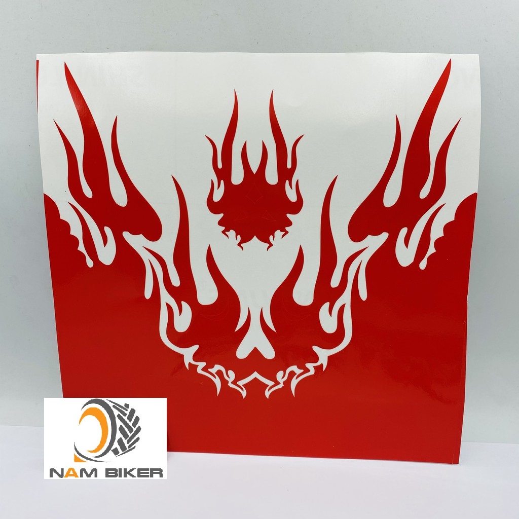 Decal dán dè trước sau xe máy (giá 1 cái)