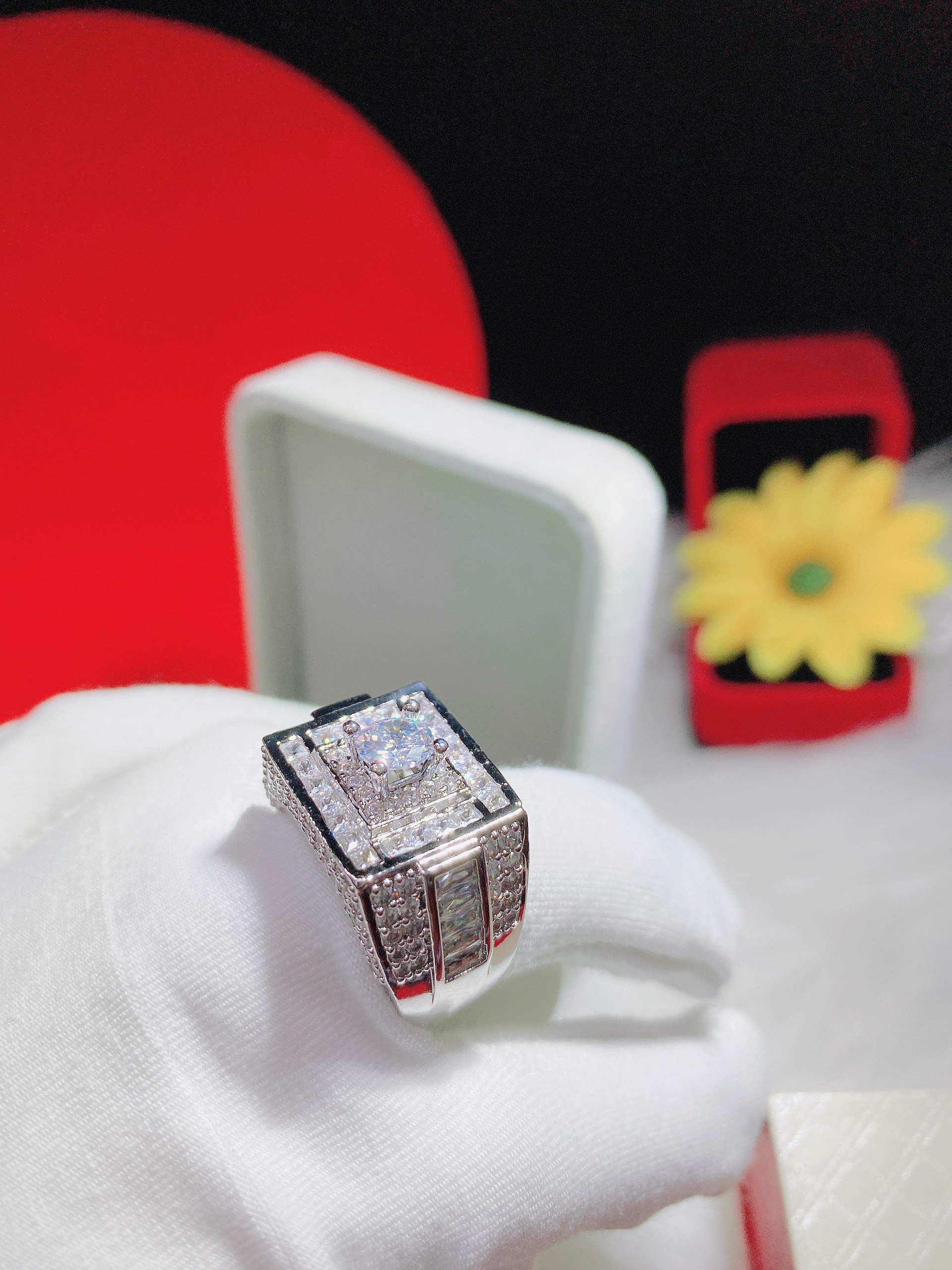 Nhẫn vàng nam nữ cá tính - N5103 Juri shop - bền màu thiết kế sang trọng dùng đi tiệc