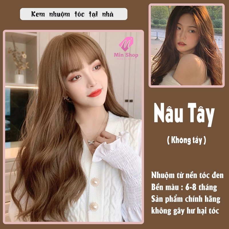 18 Kiểu nhuộm tóc màu nâu tây được YÊU THÍCH NHẤT hiện nay