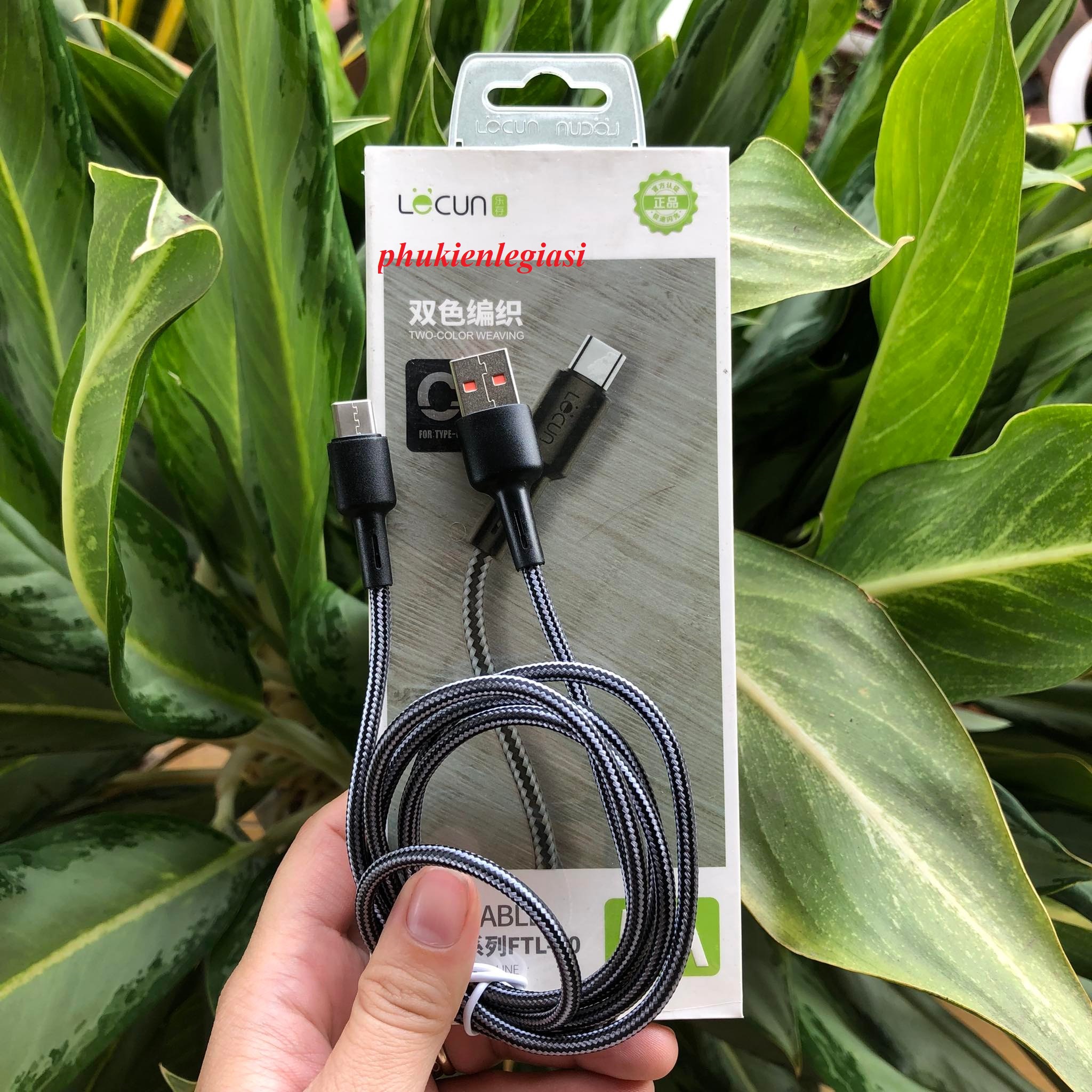 XÃ HÀNG THANH LÝ (Loại tốt)Cáp sạc dây dù C Lecun GS10 (FTL20) BỌC DÙ Micro usb Type C Lightning Iphone