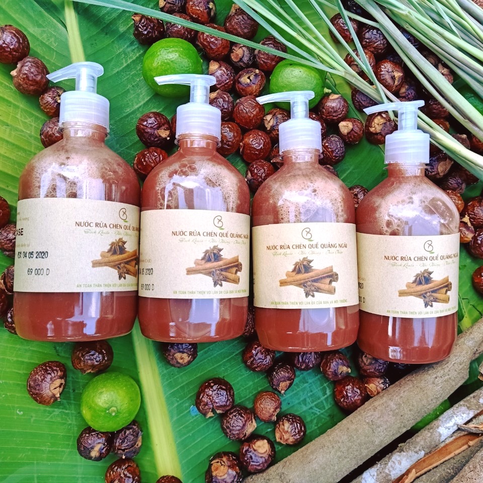 [HCM] Combo 2 Chai Nước rửa chén Quế Chai 500ml