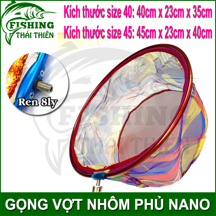 [HCM]Gọng vợt vớt cá Gọng nhôm phủ nano Gọng vợt câu đài