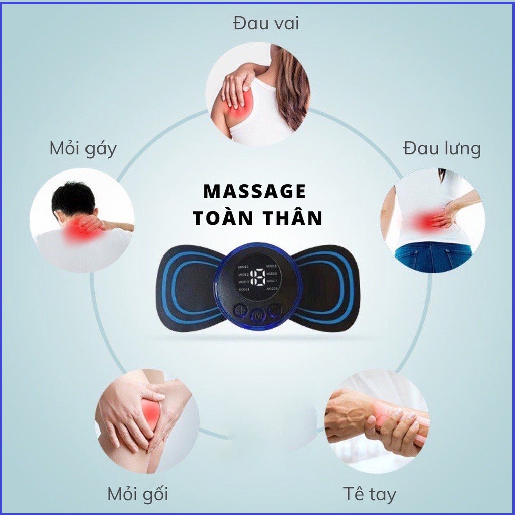 Lẻ miếng dán thay thế máy massage xung điện không máy