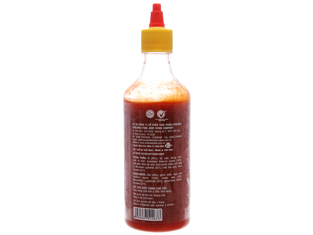 Tương ớt Sriracha Cholimex chai 520g (combo 2)