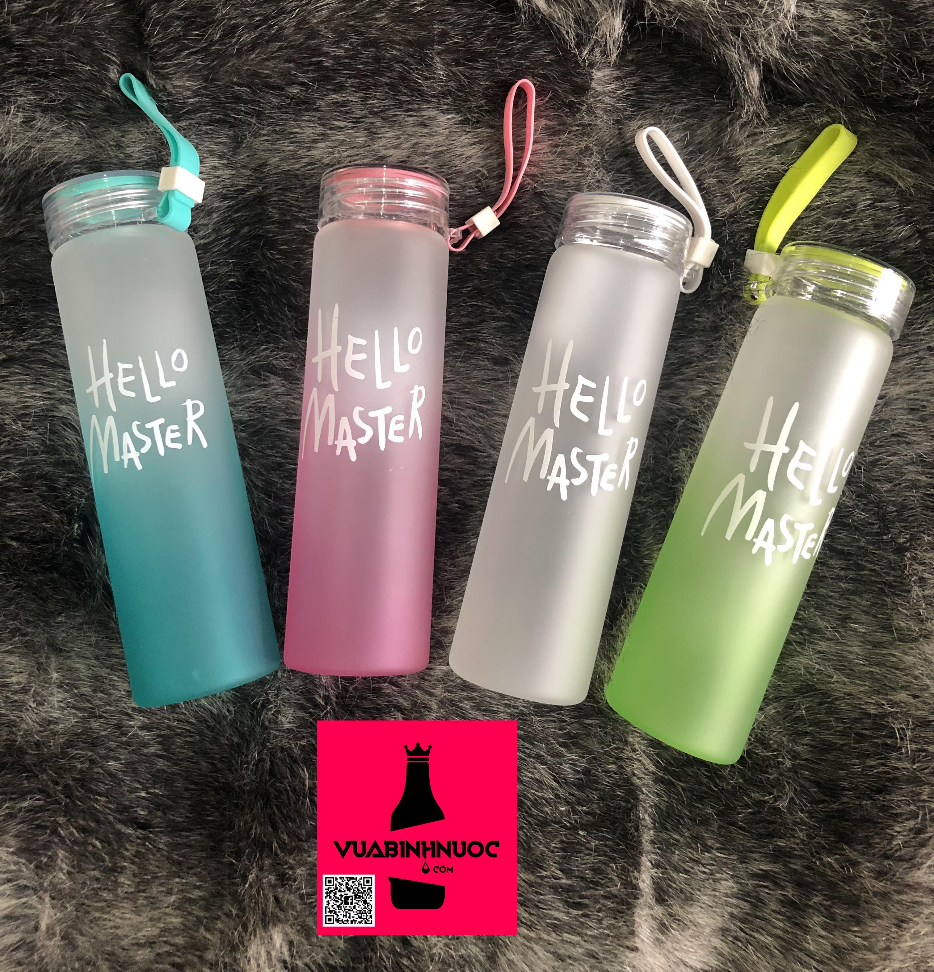 Bình thủy tinh hello master 500ml