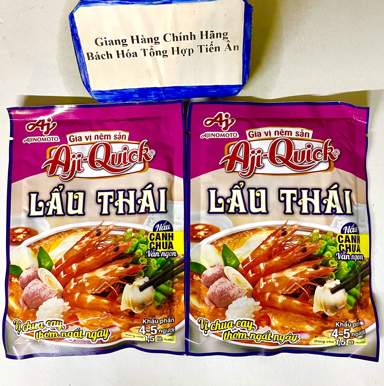 Combo 2 Gói Gia vị nêm sẵn lẩu Thái Aji-Quick gói 50g