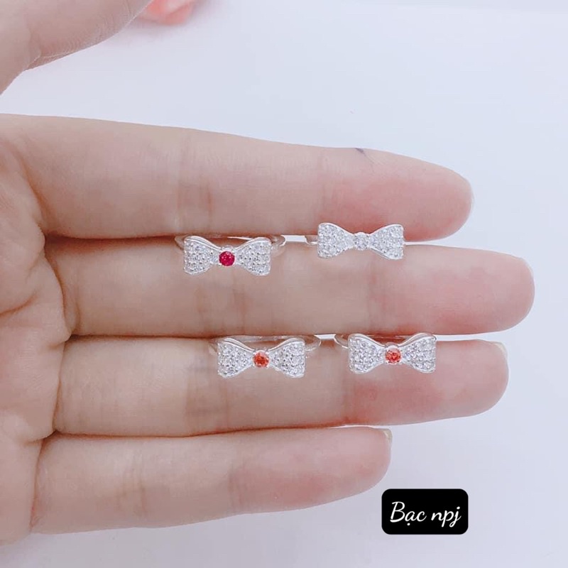 Nhẫn Nơ cho bé yêu, Nhẫn Bạc Ta cho bé - Bạc npj