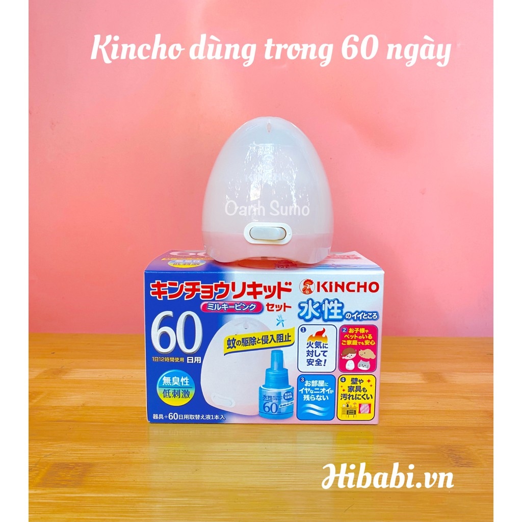 Máy xông tinh dầu đuổi muỗi Kincho Nhật