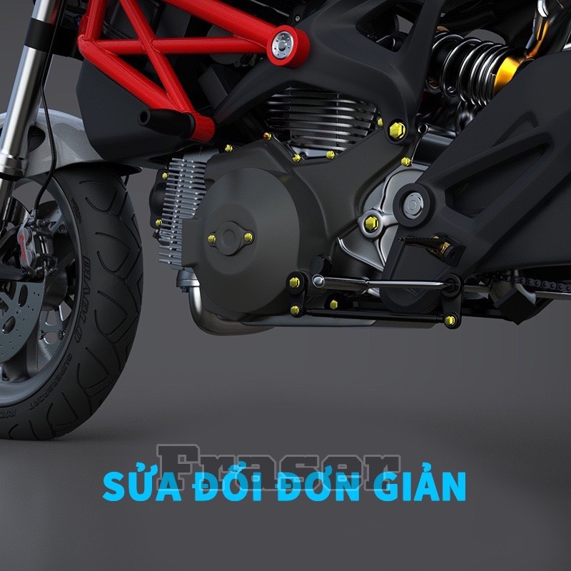 Chụp Ốc Trang Trí Xe Máy Mẫu Mới (Bộ 25-30 Con)