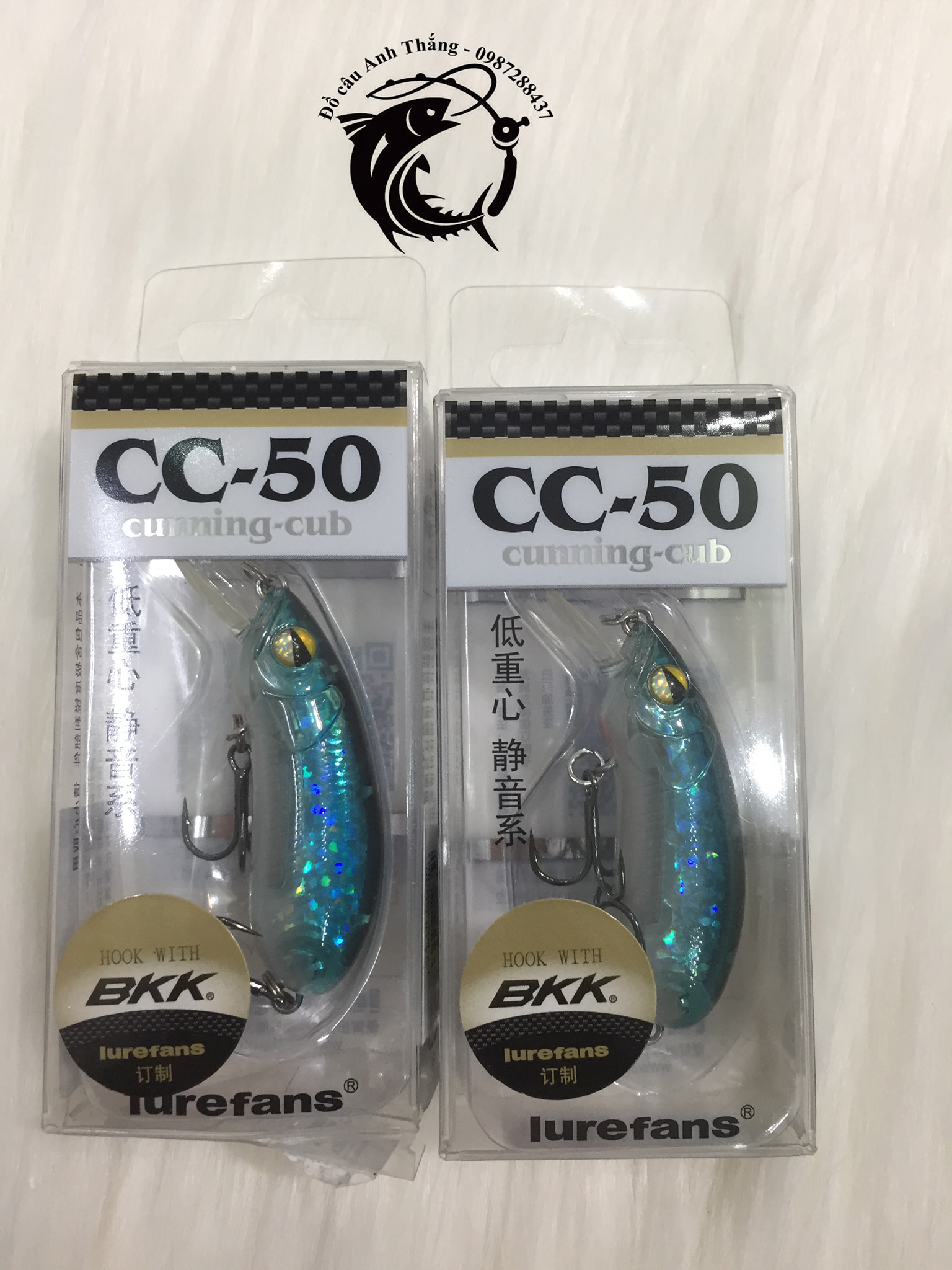 Mồi giả câu lure CC50 Lurefans câu lửng 8,4gram 50mm