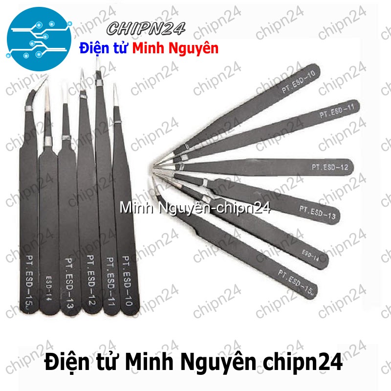 [1 cây] Nhíp Vetus gắp linh kiện (ESD10/ESD11/ESD12/ESD13/ESD14/ESD15/ESD16) - [Chọn Loại] - HHH.00108