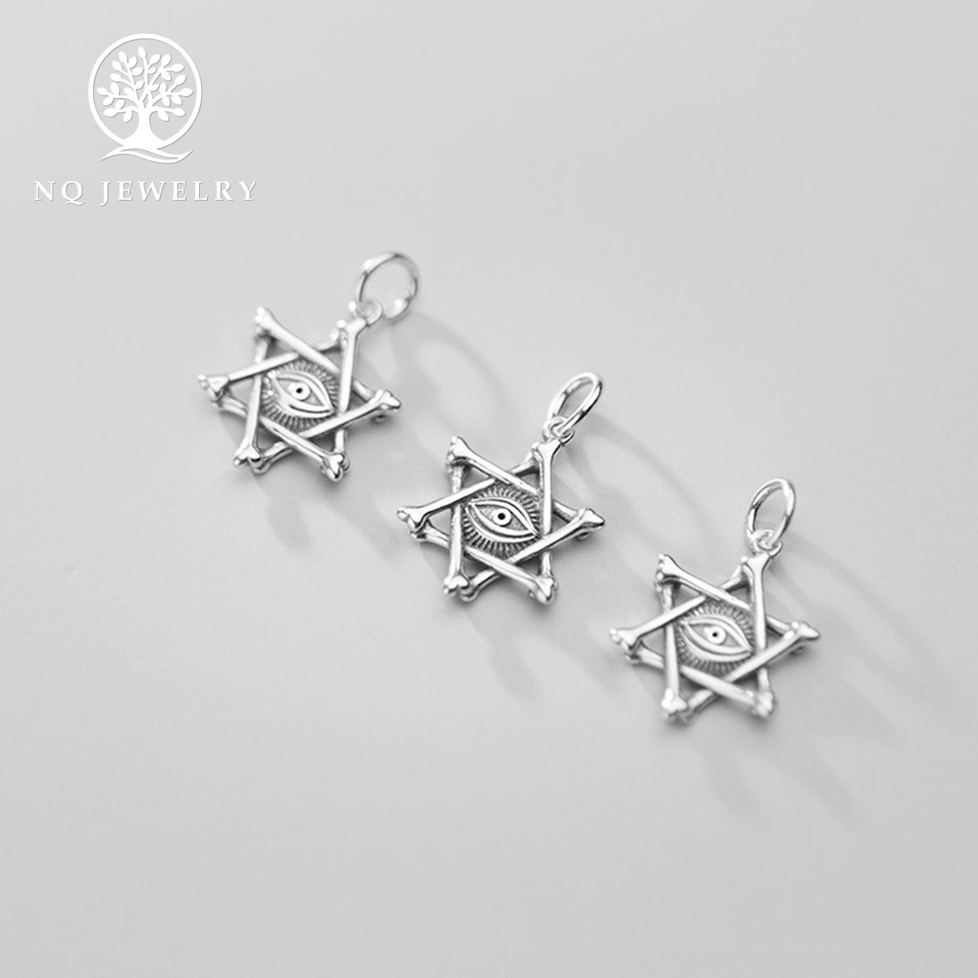 [HCM]Charm bạc hình con mắt ngàn năm (yugi oh) treo - NQ Jewelry