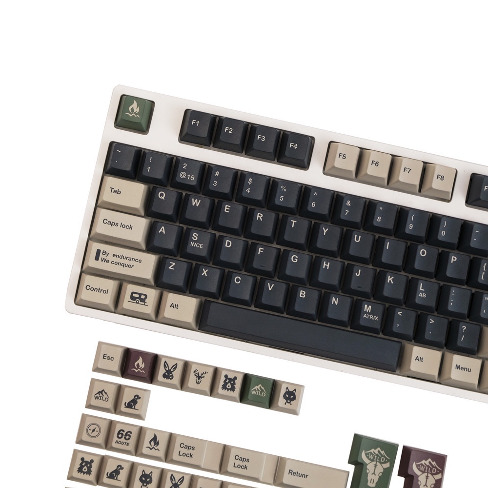 Keycap GMK WILD Clone 140 nút bàn phím cơ Thick PBT Cherry Profile